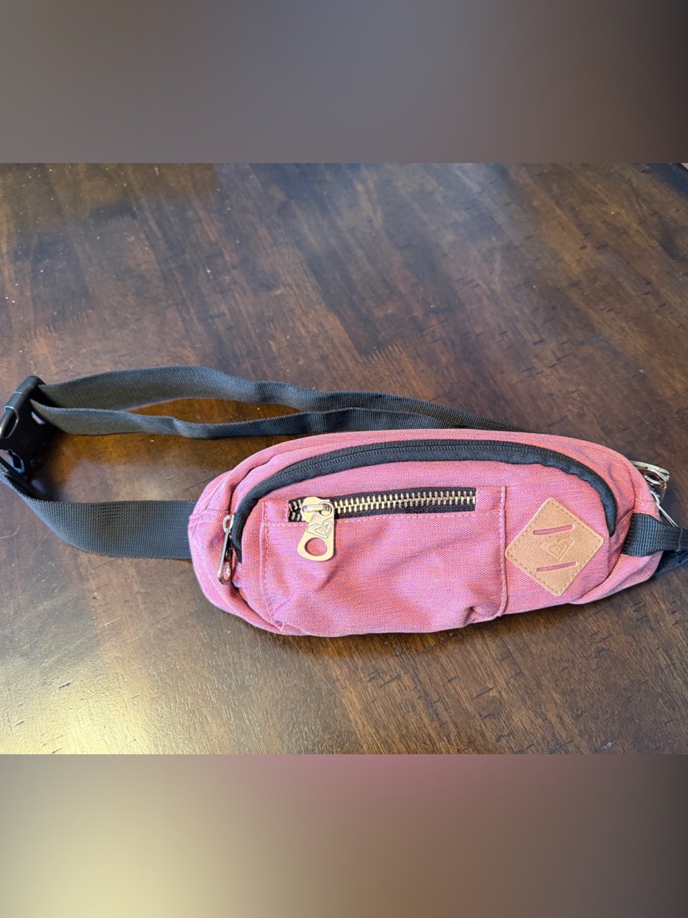 Roxy Canvas Belt Bag with Black Strap